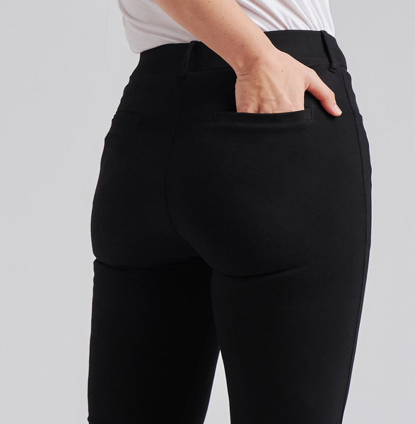 Betabrand Dress Yoga Pants Black L Long Business - Depop